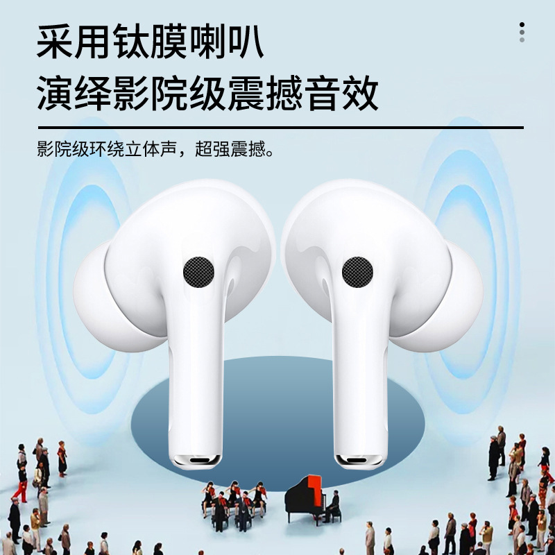 HUAQIANG Bei Wireless Bluetooth Headphones 2025, nuevos auriculares de reducción de ruido TWS5 generación, auriculares Bluetooth inalámbricos de larga duración
