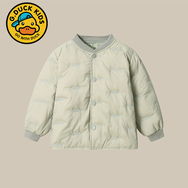 小黄鸭羽绒服内胆校服神器男童女童上衣冬季儿童内穿外穿保暖外套