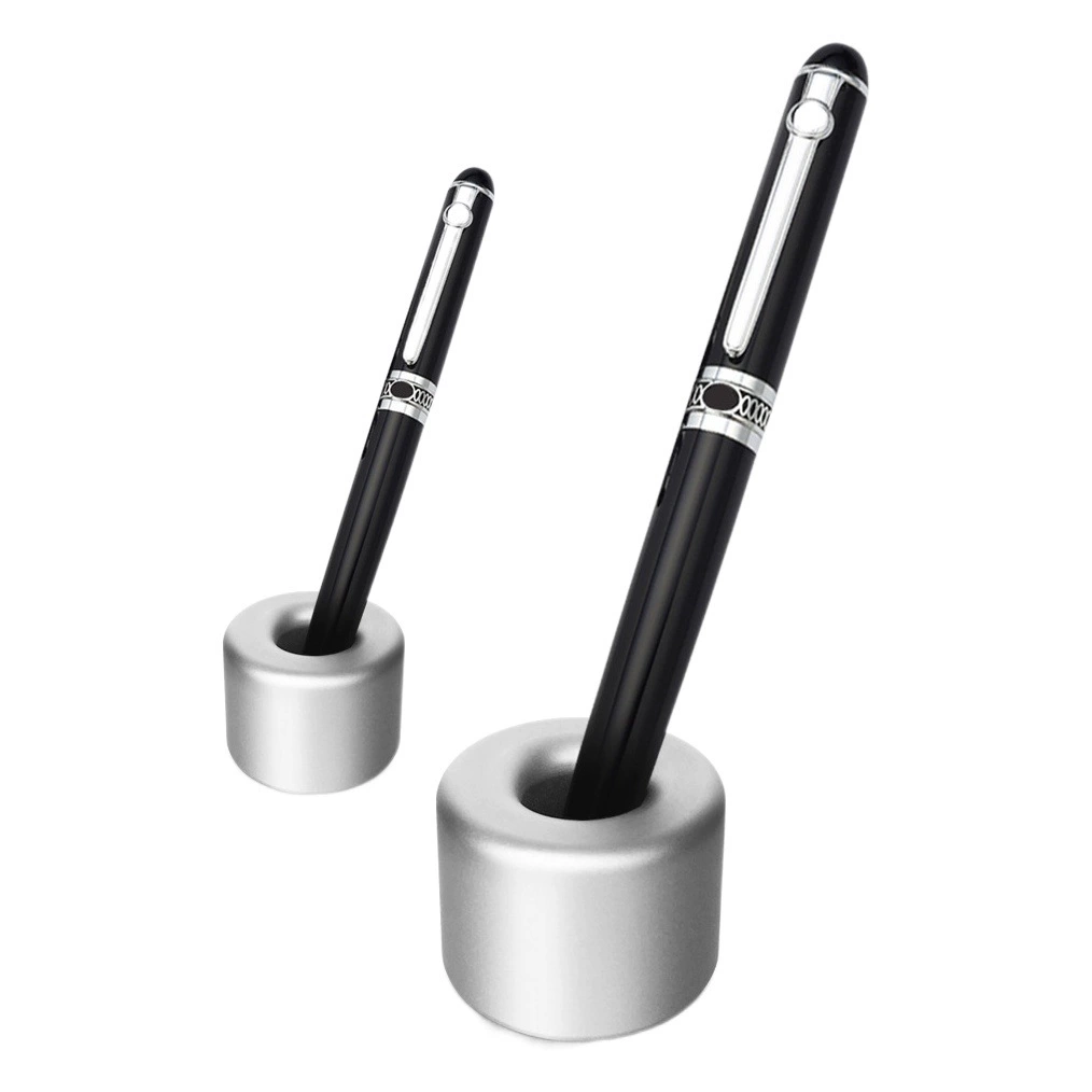 Металлический держатель для ручек из алюминиевого сплава круглый держатель для ручек Настольный держатель для ручек карандаш гелевая ручка База для хранения бритвы