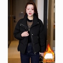 2025年冬季新款短款棉衣外套女韩版休闲百搭宽松棉服加厚保暖棉袄