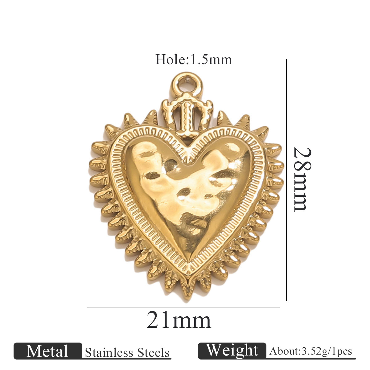 Acero inoxidable de alta moda sol amor oro 18K colgante accesorios collar de brazalete acero titanio accesorios de joyería DIY