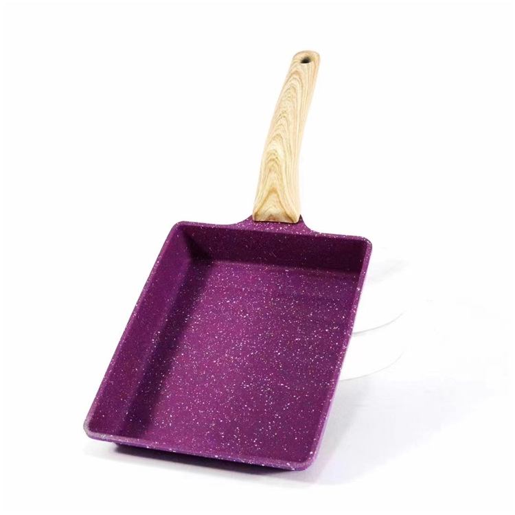 跨境新品日式玉子烧迷你小方煎锅平底锅家用早餐鸡蛋卷煎锅牛排锅