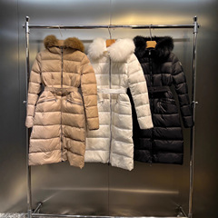 正确版本蒙家M家25ss秋冬新款女士长款大毛领连帽保暖羽绒服外套
