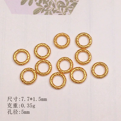 Zərgərlik ara hissələri — Spacer Beads DIY Handmade Accessories - large-gold-plate-about-2-pieces-per-gram