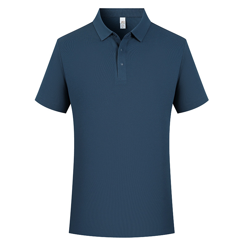 Comercio 50 cuatro cierre sin costura pegamento fresco poliéster algodón amoníaco solapa polo polo hombre personalizado