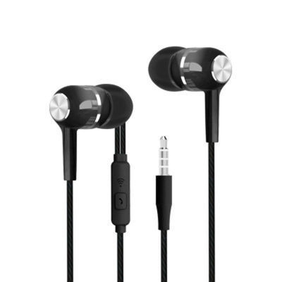 Ventas directas de fábrica adecuadas para Apple Android teléfono móvil bajo en la oreja con cable auriculares de control de alambre auriculares al por mayor