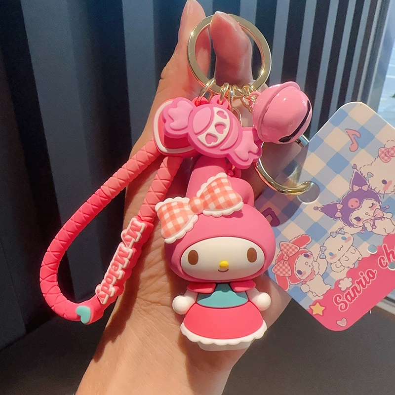 Плюшевый брелок Sanrio Hello Kitty, оригинал, мягкая подвеска 11×7.5 см, коллекционный талисман