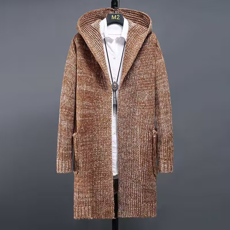 (Cross-border trading), demi-season warm long hoody, cardigan, sweater, jacket, set, trench coat, wish, European style 2