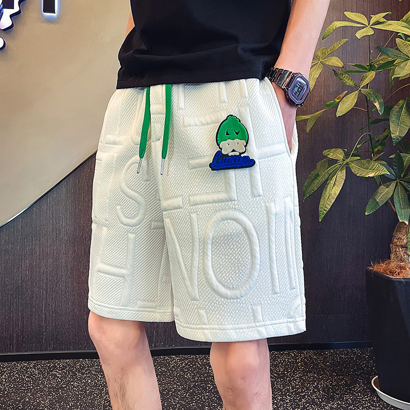 Shorts, trendige fünfteilige Sommershorts der Marke, neue große Shorts, locker sitzende Hosen für Herren, Freizeithosen_voghion.com