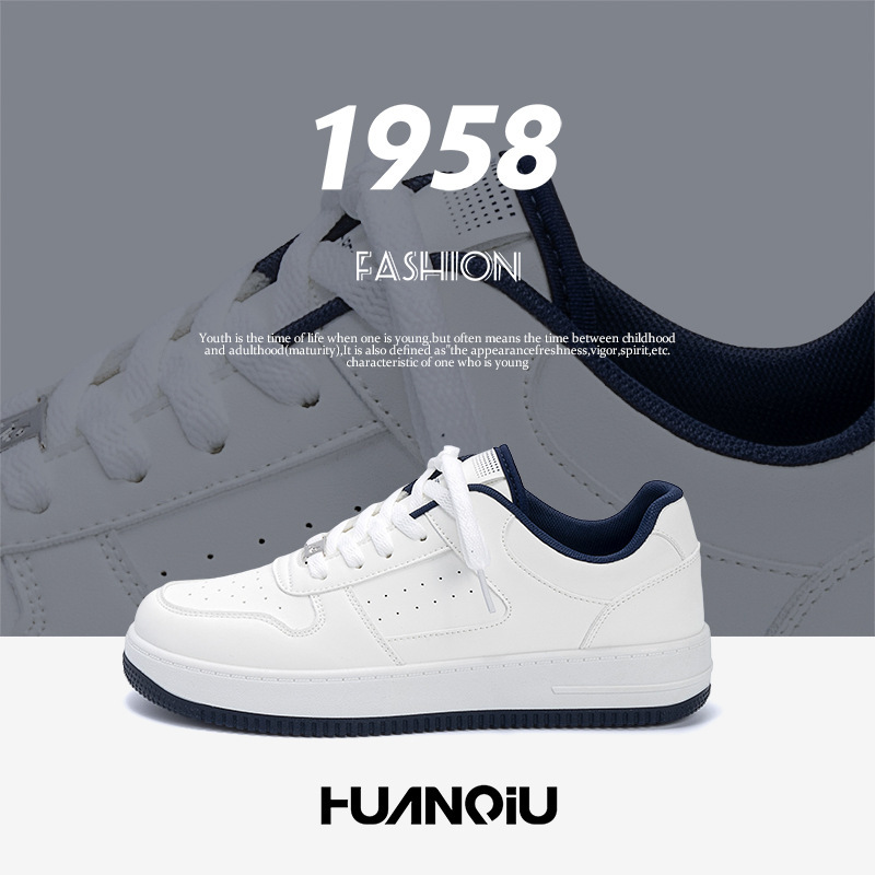 Universal Casual Board Shoes Men's ZHQ-HY096 Spring Thick Sole Height Increasing Men's Shoes Trendy All-match Men's White Shoes Universal Casual Board Shoes Men's ZHQ-HY096 Spring Thick Sole Height Increasing Men's Shoes Trendy All-match Men's White Shoes