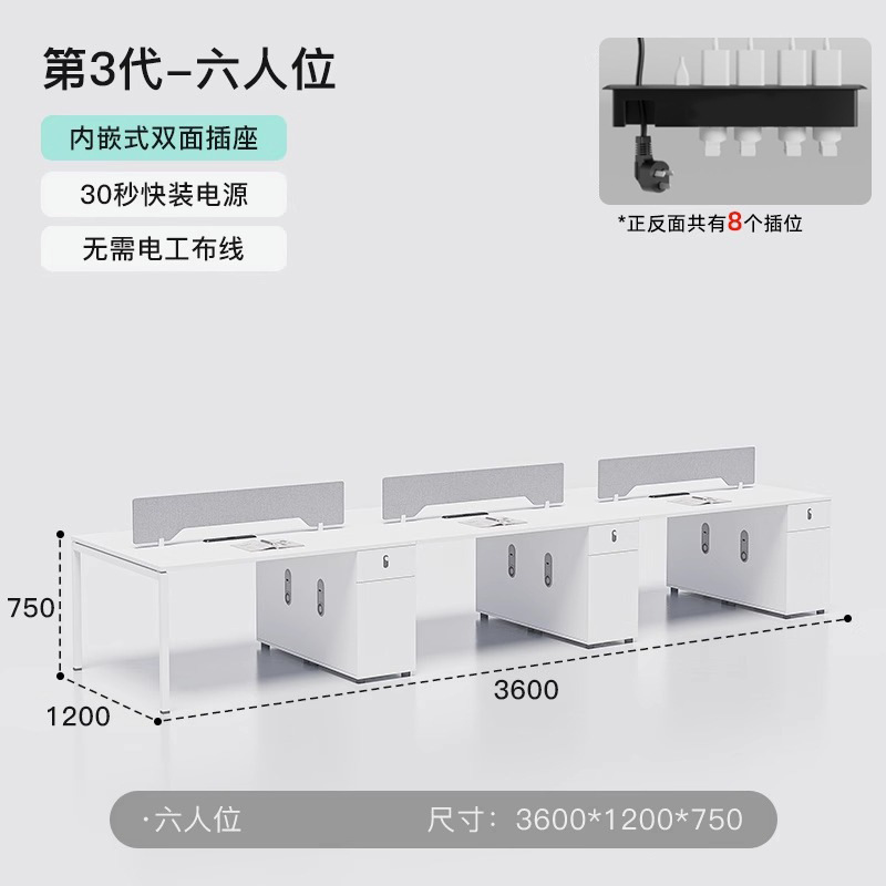 Escritorios y estaciones de trabajo – muebles de oficina modernos para 2/4/6 empleados