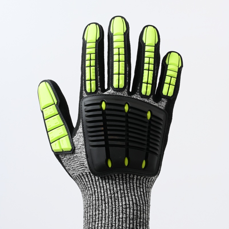 Fabricantes de suministro de guantes antichoque y antichoque para montar al aire libre guantes de espesamiento HPE guantes de protección anti-corte para reparación de automóviles