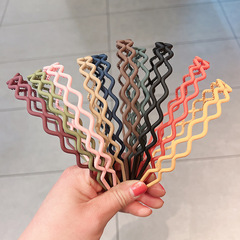 Morandi-colored hair headband for women, Korean-style internet-famous minimalist hair tie, perfect for washing your face or applying makeup—ideal for creating a high hair volume; wholesale available.