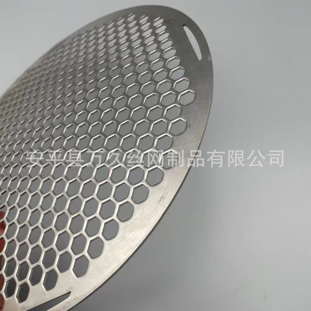 Malla de acero inoxidable coreano barbacoa doméstica malla de perforación 304 ronda barbacoa japonesa malla integrada agujero cuadrado bandeja para hornear