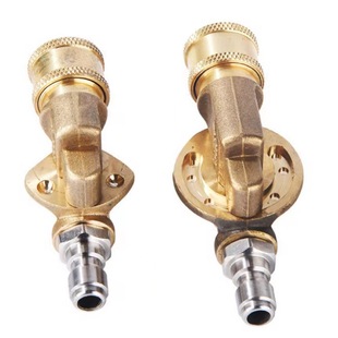 Cross-border high-pressure water gun head 5-gear angle adjustment connector pure copper coupler 7-gear adjustable adapter 4500psi