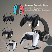 耳机挂架亚克力可拆卸游戏手柄支架PS4无线展示架透明桌面展示架