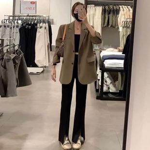 Design Suit Jacket for Women Spring & Fall New 2024 K-Style Loose Casual Elegant Slim Small Suit Thick