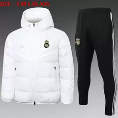 Real Madrid Atletico Madrid Argentina Portugal Winter Cotton Jacket Football Training Clothes Sports Equipment Hat Warm Cotton Clothes