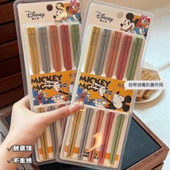 迪五彩士尼光板合金箸キッチン耐久性かわいい防かび滑り止め家庭用高颜値精致