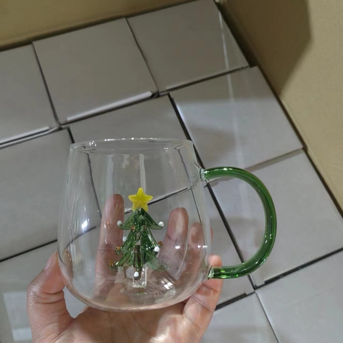 Vaso de vidrio para animales Taza de animales tridimensional de dibujos animados con borosilicato al por mayor nuevo vaso de alto valor con mango