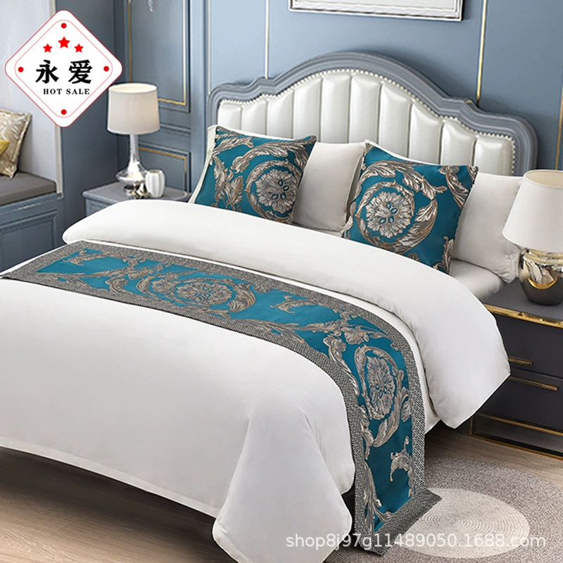 Bed Towel Luxury Hotel Hotel bedding Furnishing Best Best Bed Banner European Simple Light luxury bed cover