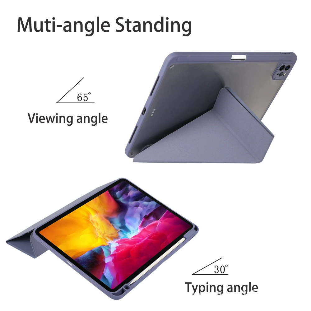 Чехол для планшета iPad Pro/Air/Mini (11–13") акриловая крышка Y‑образного складывания с держателем для стилуса, правый или левый стиль