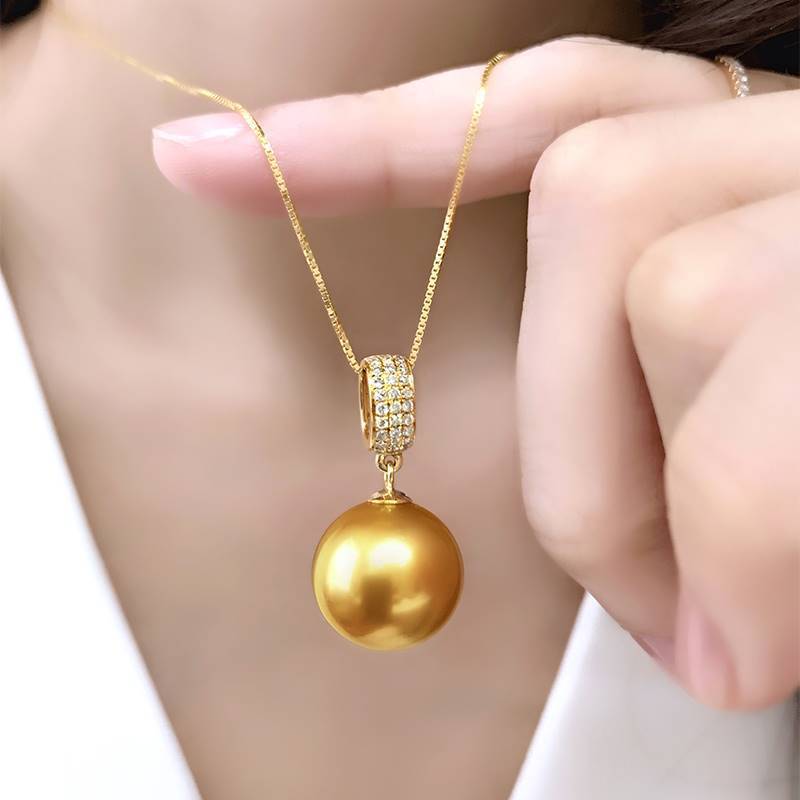 Gargantilla de perlas de lujo con cierre magnético para mujer_voghion.com