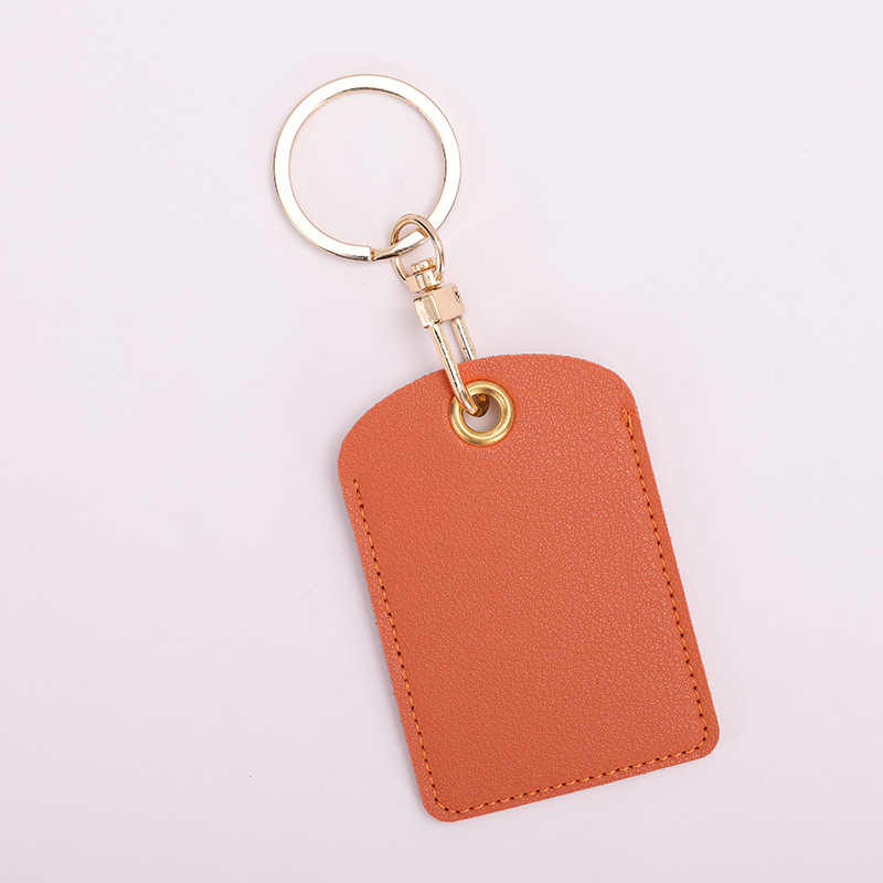 Porta Tarjetas de Acceso de PU con Llavero de Gota de Agua para Mujeres y Hombres en la Comunidad, Funda Protectora para Tarjeta de Autobús Estudiantil IC, Sensor de Elevador