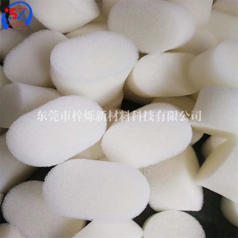 PU聚氨酯白色过滤棉海绵块仿丝瓜网状去污厨卫爆破海绵