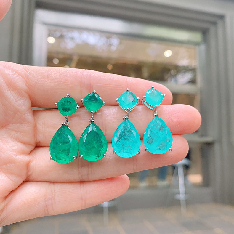 8g Weight Drop Earrings Classification 1 Pair Quantity Birthday Occasion Artificial Gemstones Material Geometric Pattern Women'S Gender Retro Style Retro Geometric Artificial Gemstones Women's Drop Earrings 1 Pair 1