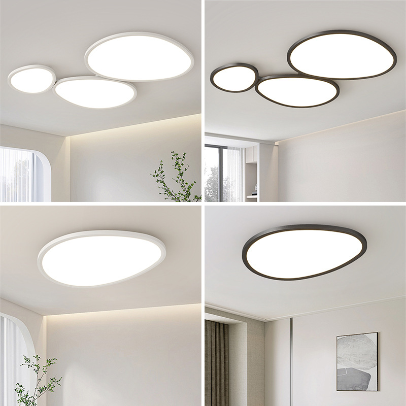 Daguanyuan Lámpara de sala de estar Lámpara de nube Lámpara de protección ocular Lámpara principal de sala Lámpara de techo de adoquín nórdico minimalista moderna 115