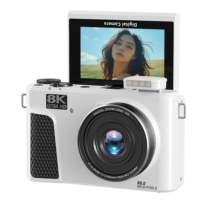 Nuevas cámaras digitales transfronterizas de 8k micro-single 3 pulgadas de pantalla de flip party estudiantil selfie cámara wifi CCD HD