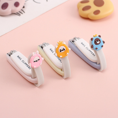 Cute ins style nail clippers mini adult household nail clippers single pack creative cartoon portable nail clippers