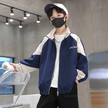 男童外套春秋款儿童秋季冲锋衣大男孩痞帅棒球服炸街夹克上衣洋气