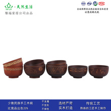 YFJY木质餐具出口批发木制碗蒙古碗餐具組厨房用品家居厨房热门款
