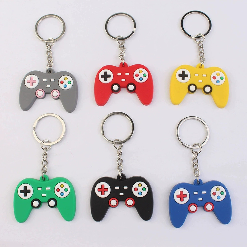 Cartoon Game Controller Keychain Pendant Jewelry Pvc Soft Glue Amazon Cross-Border Exclusive Pvc Drop Plastic Products