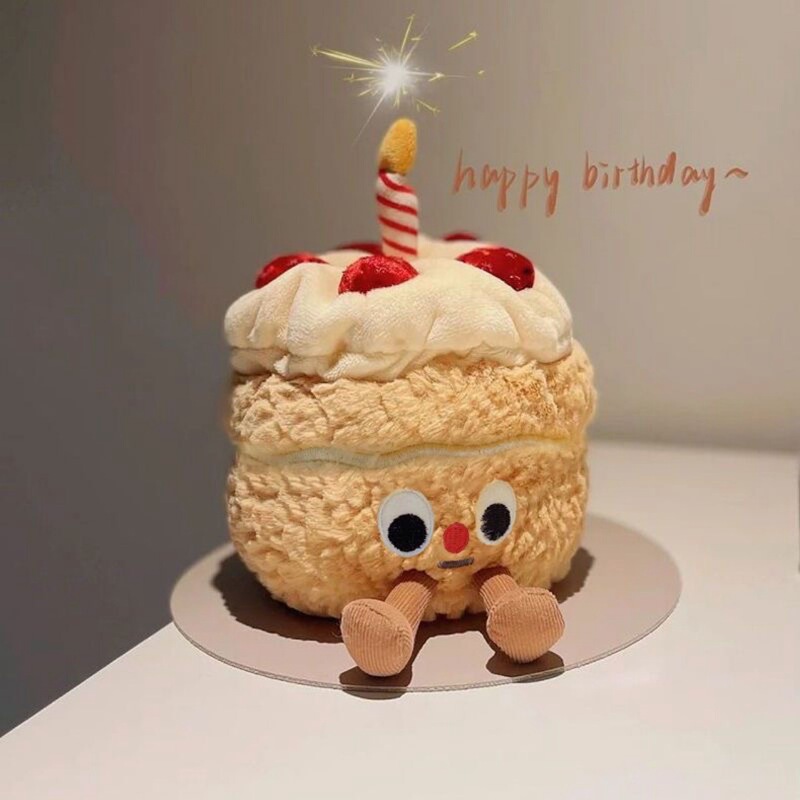 誕生日ケーキ人形ぬいぐるみ面白い人形かわいい楽しいペンダント誕生日プレゼント女の子人形|undefined