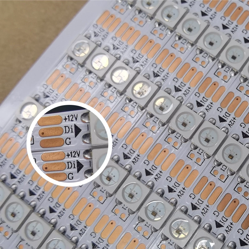 Светодиодная лента 5050 SMD, 5В/12В, 5.5 мм, 30/60 светодиодов/м, варианты IP20/IP66