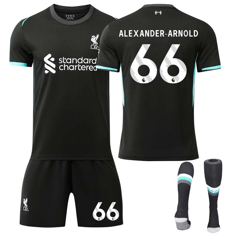 2425 Liverpool fuera de casa 11 Salah camiseta set 66 Arnold 3 Endo Air 9 Firmino camiseta de fútbol