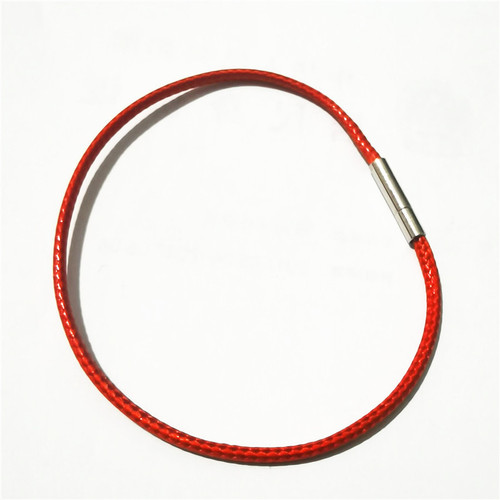 2MM Single Layer Beeswax Cord Bracelet Red Leather Rope Bracelet Jewelry Store Gift Bracelet