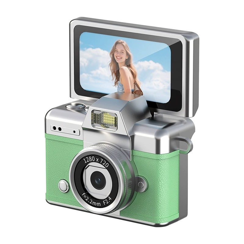 CCD digital camera new student self-portrait video vlog camera flip screen high-definition thumb mini camera