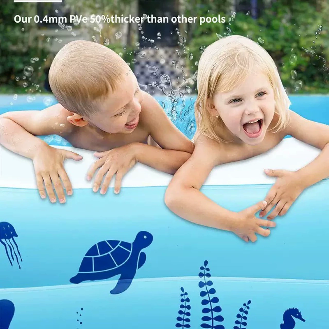 Надувной бассейн, газон, водная игрушка, водная горка для серфинга, спринклер, игровой коврик, слон, горка, фонтан