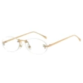Gold frame white flat C6