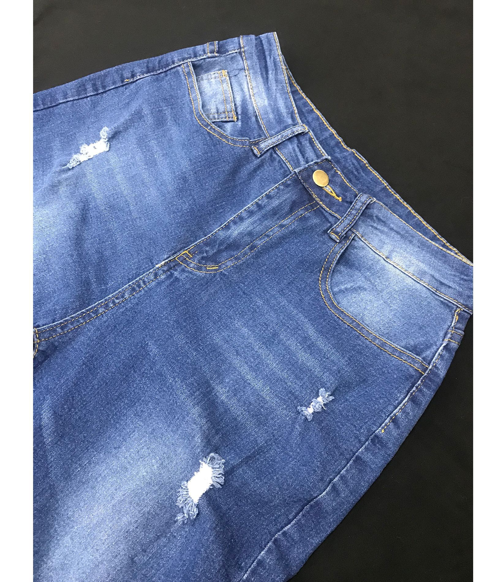 Women's Gender Women's Holiday Daily Streetwear Solid Color Full Length Washed Jeans