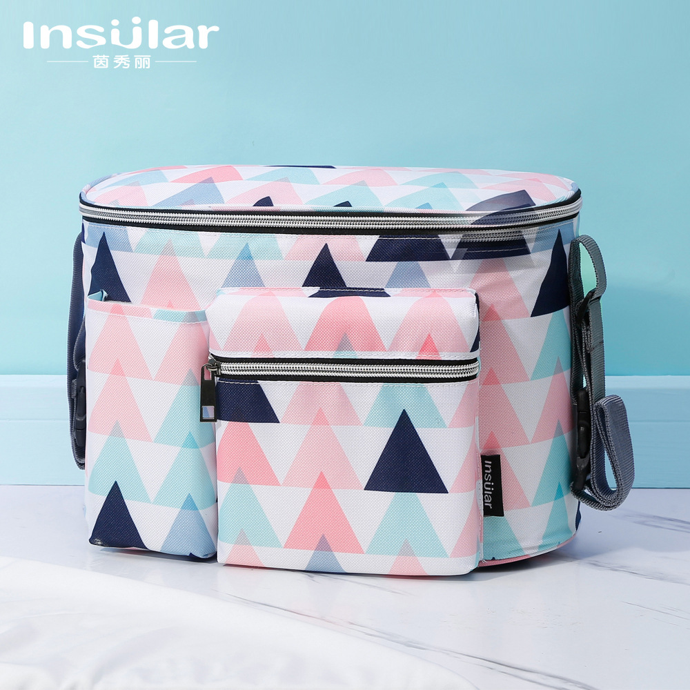 Enrichful Multi-functional Large Capacity Baby Stroller Organizer Bag Milk Bottle Water Cup Bag Stroller Hook Bag Mommy Bag