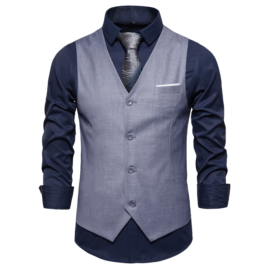 Retro británico slim fit hombres traje chaleco casual negocio profesional chaleco estilo coreano juventud traje de negocios chaleco