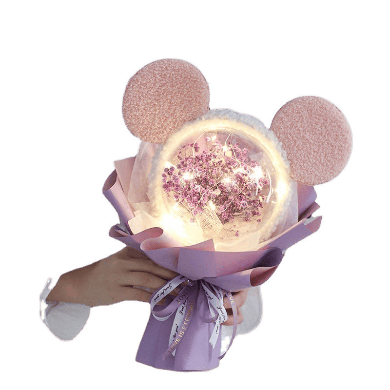 母の日、ベビーブレス、プリザーブドフラワー、スターデュー、漫画の花束、女の子や友達への誕生日プレゼント|undefined