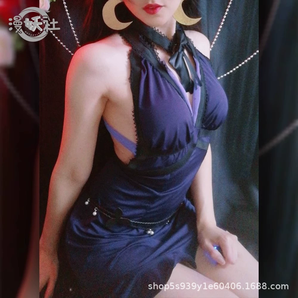 Spot FF7 Final Fantasy 7 Tifa Purple Dress Tifa Lockhart Cos Cos