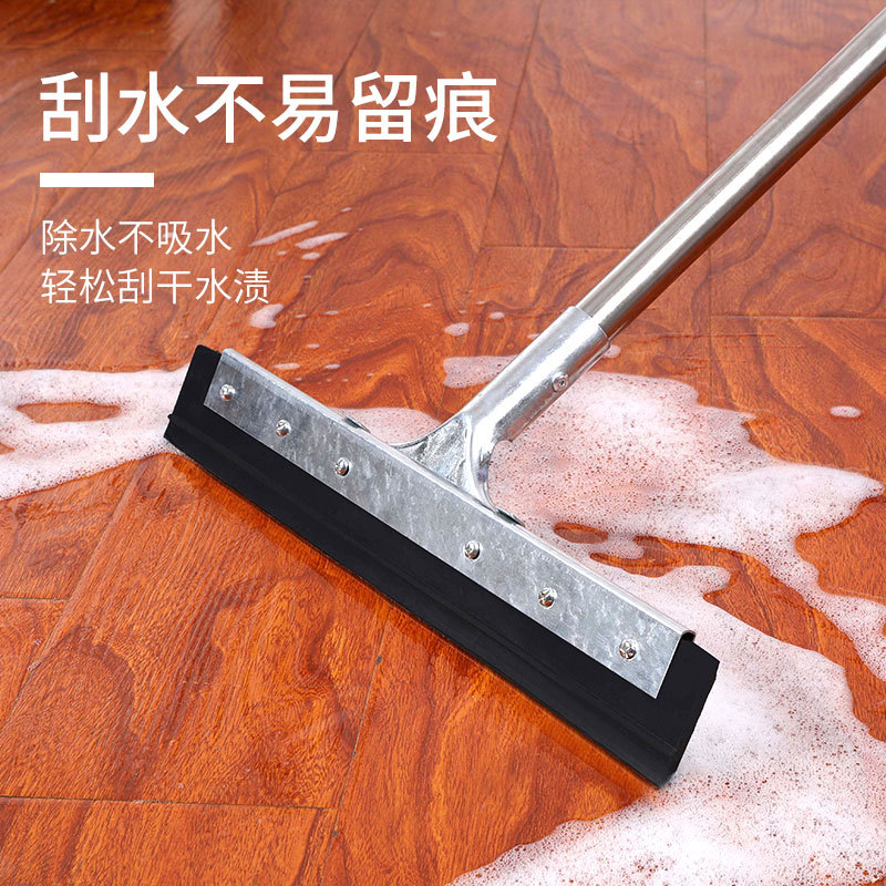 Limpiaparabrisas raspador de suelo varilla de acero inoxidable limpiaparabrisas de silicona cortador raspador de agua azulejo raspador de baño piso