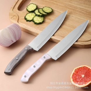 Household Chef's Knife, Fruit Knife, Kitchen Knife for Slicing Vegetables and Meat, Kitchen Knife with Acrylic Blade and Stainless Steel